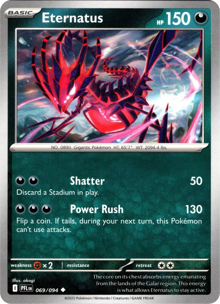 Eternatus (069/094) (Reverse Holo) [Mega Evolution: Phantasmal Flames] Pokémon
