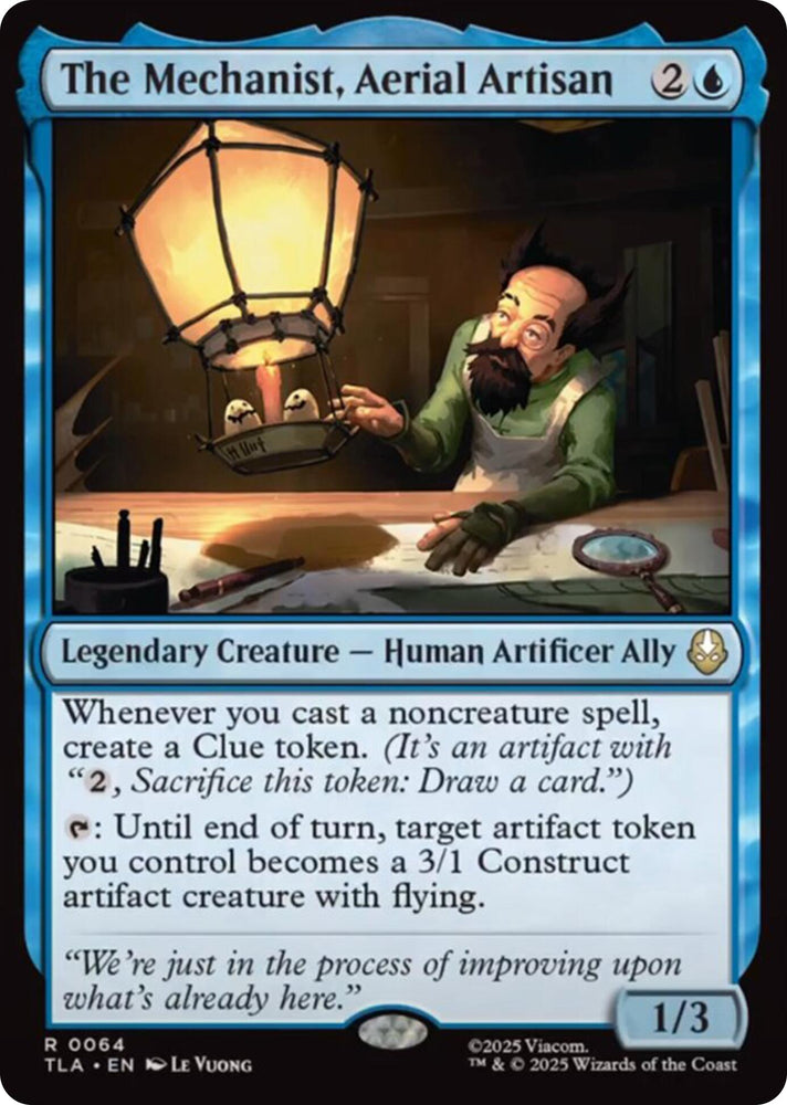 The Mechanist, Aerial Artisan [Avatar: The Last Airbender] Magic: The Gathering