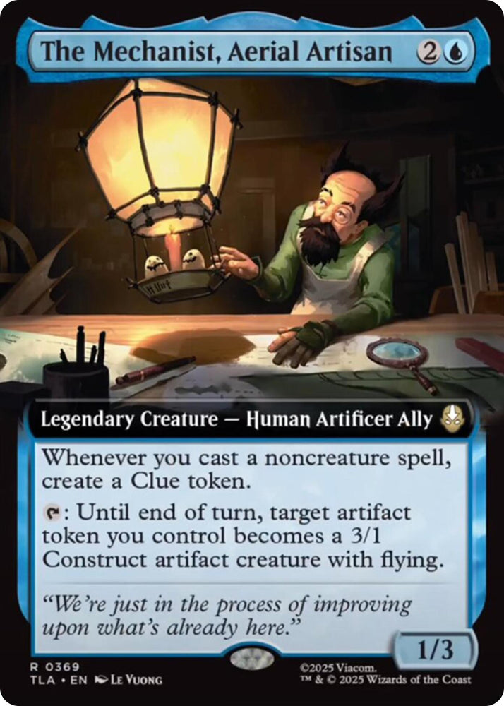 The Mechanist, Aerial Artisan (Extended Art) [Avatar: The Last Airbender] Magic: The Gathering