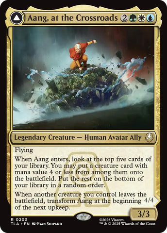Aang, at the Crossroads [Avatar: The Last Airbender] Magic: The Gathering