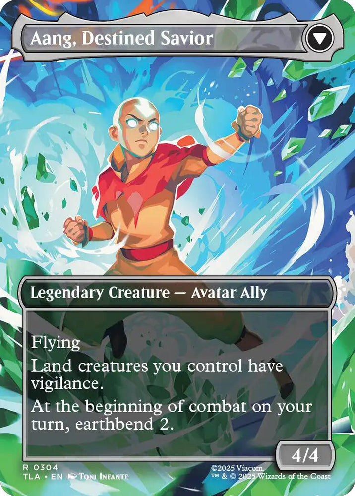 Aang, at the Crossroads (Borderless) [Avatar: The Last Airbender] Magic: The Gathering