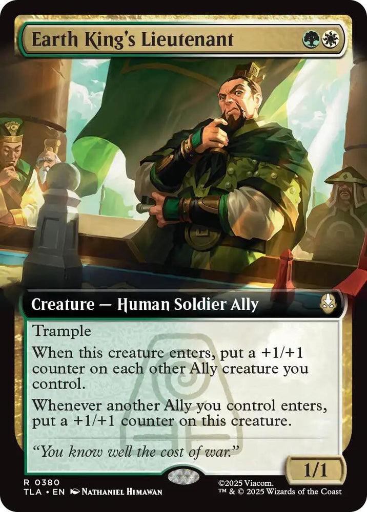 Earth King's Lieutenant (Extended Art) [Avatar: The Last Airbender] Magic: The Gathering