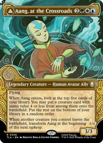 Aang, at the Crossroads (Showcase) [Avatar: The Last Airbender] Magic: The Gathering