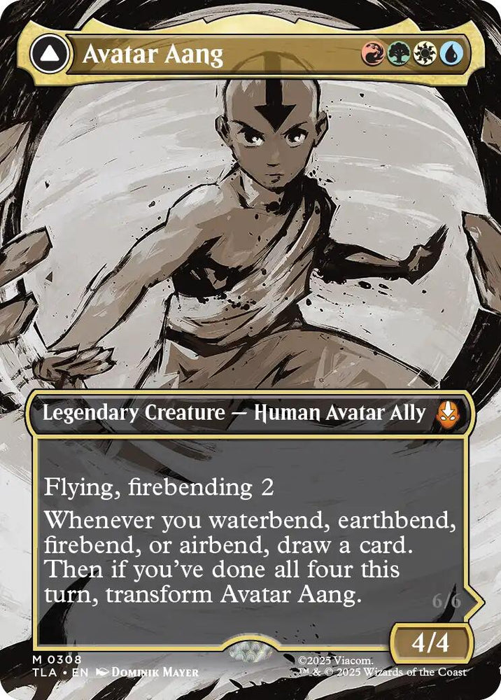 Avatar Aang (Borderless) [Avatar: The Last Airbender] Magic: The Gathering