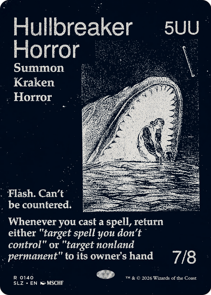 Hullbreaker Horror (0140) [Secret Lair x MSCHF: The Zeta Set] Magic: The Gathering