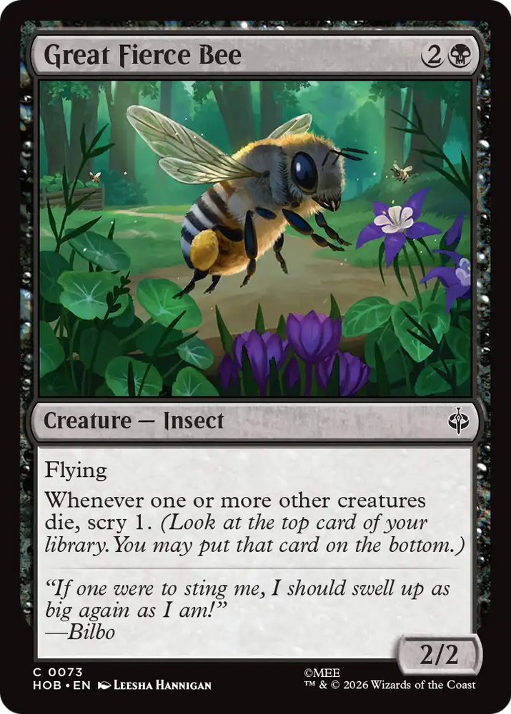 Great Fierce Bee [The Hobbit] Magic: The Gathering