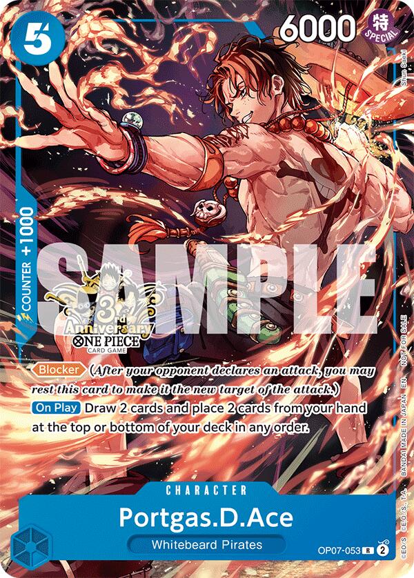 Portgas.D.Ace (OP07-053) (3rd Anniversary Tournament 3 Brothers Pack) [Carrying On His Will: 3rd Anniversary Tournament Cards] Bandai
