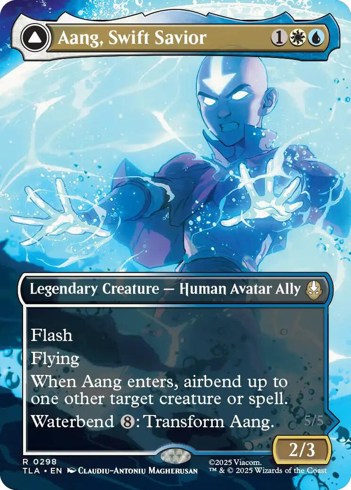 Aang, Swift Savior (298) (Borderless) [Avatar: The Last Airbender] Magic: The Gathering