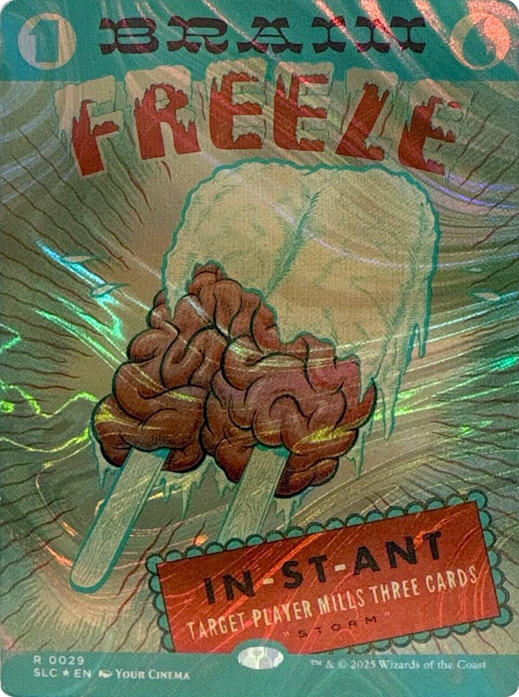 Brain Freeze (Halo Foil) [Secret Lair Countdown Kit] Magic: The Gathering