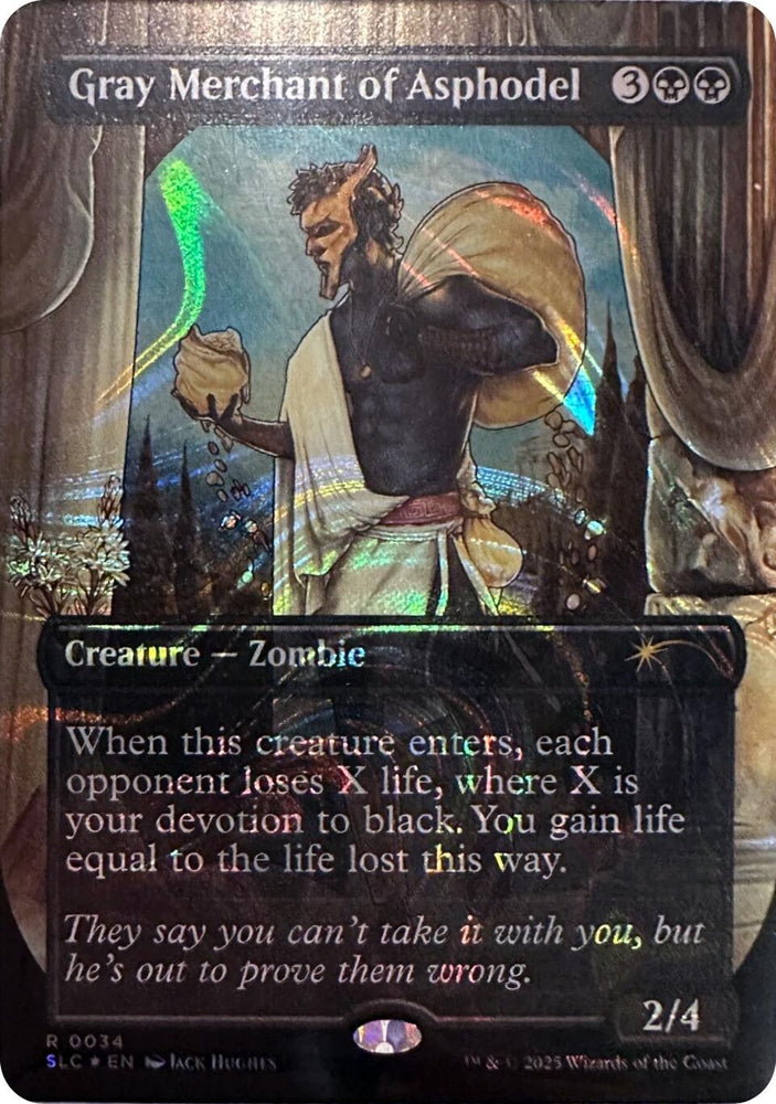 Gray Merchant of Asphodel (Halo Foil) [Secret Lair Countdown Kit] Magic: The Gathering