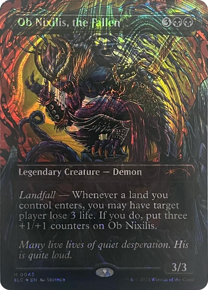 Ob Nixilis, the Fallen (Halo Foil) [Secret Lair Countdown Kit] Magic: The Gathering