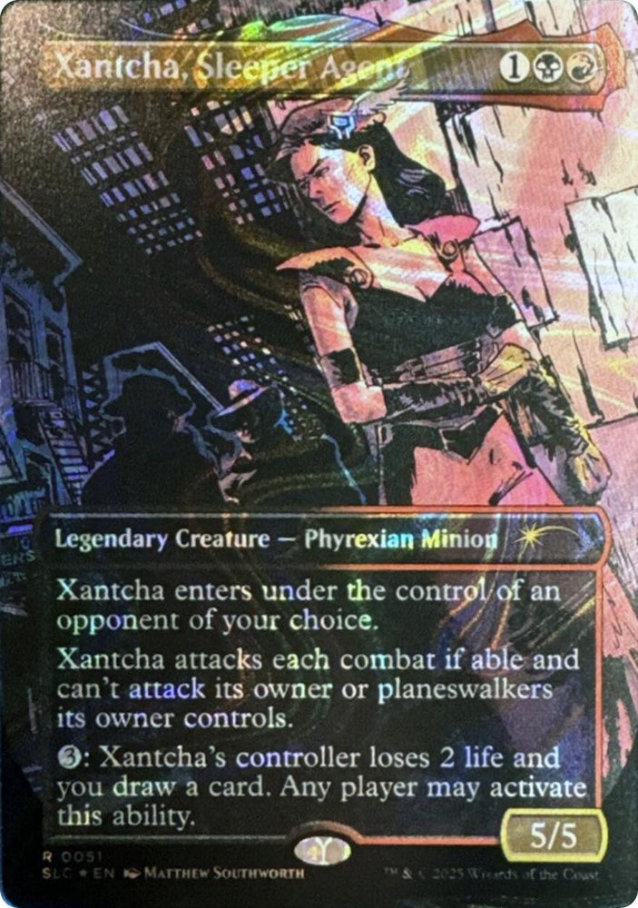 Xantcha, Sleeper Agent (Halo Foil) [Secret Lair Countdown Kit] Magic: The Gathering