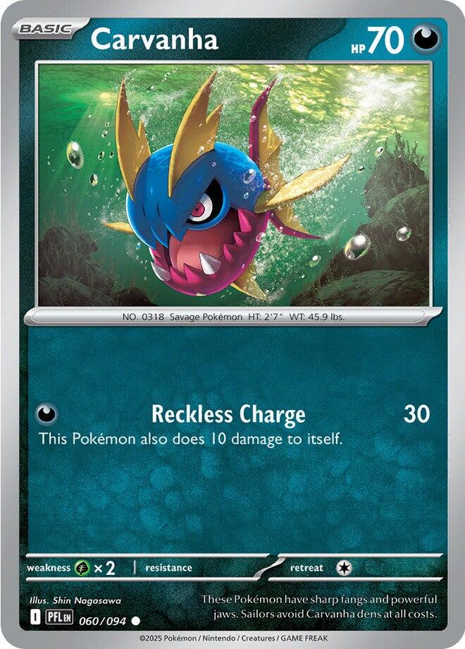 Carvanha (060/094) [Mega Evolution: Phantasmal Flames] Pokémon