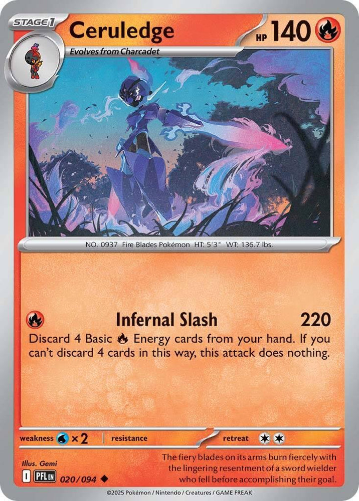 Ceruledge (020/094) [Mega Evolution: Phantasmal Flames] Pokémon