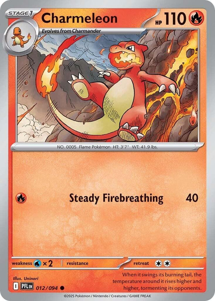 Charmeleon (012/094) [Mega Evolution: Phantasmal Flames] Pokémon