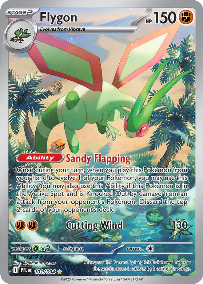Flygon (101/094) [Mega Evolution: Phantasmal Flames] Pokémon
