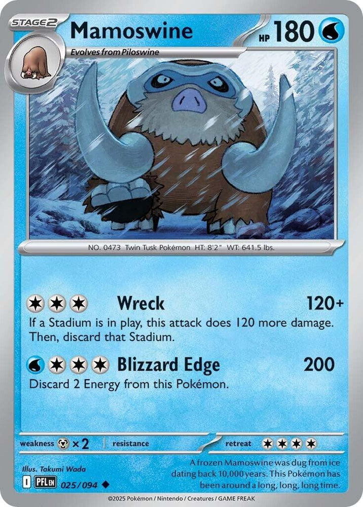 Mamoswine (025/094) [Mega Evolution: Phantasmal Flames] Pokémon