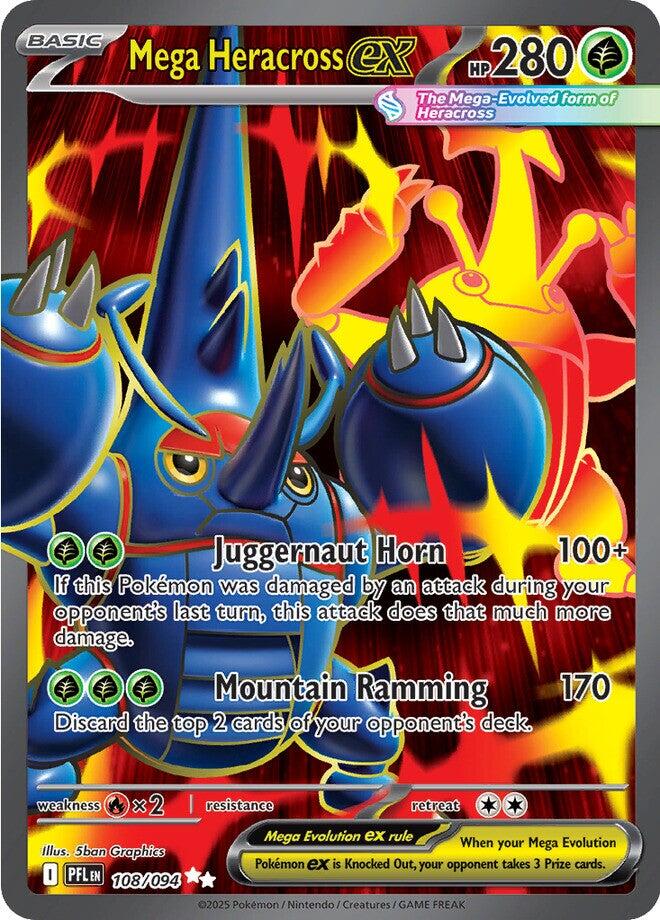 Mega Heracross ex (108/094) [Mega Evolution: Phantasmal Flames] Pokémon