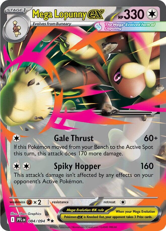 Mega Lopunny ex (084/094) [Mega Evolution: Phantasmal Flames] Pokémon