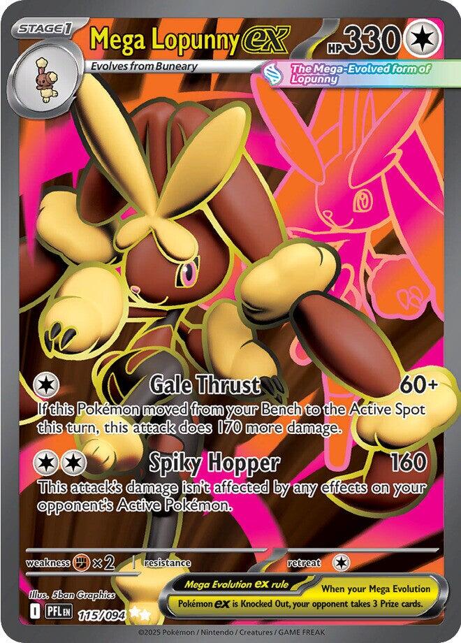 Mega Lopunny ex (115/094) [Mega Evolution: Phantasmal Flames] Pokémon