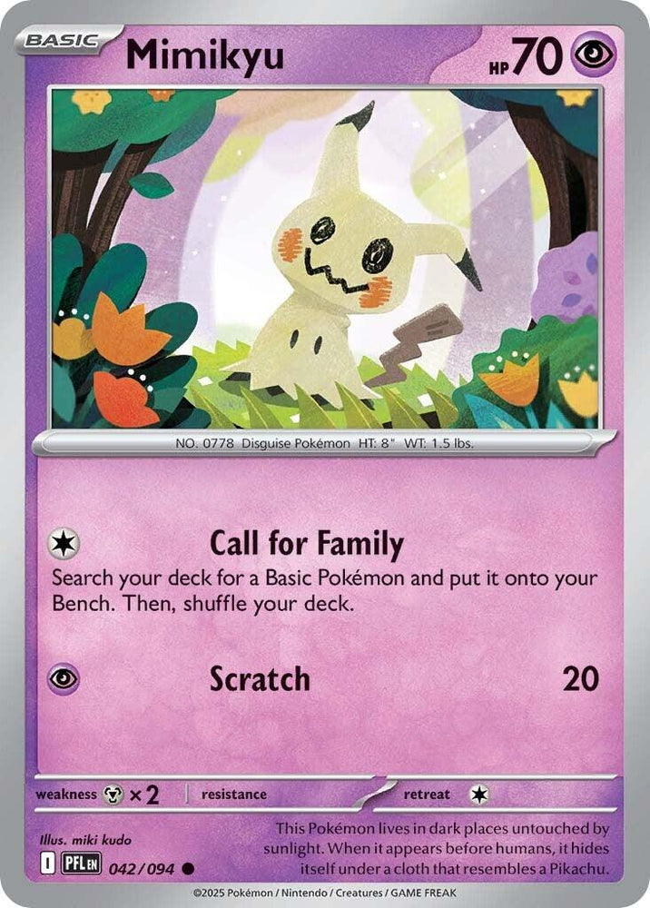 Mimikyu (042/094) [Mega Evolution: Phantasmal Flames] Pokémon