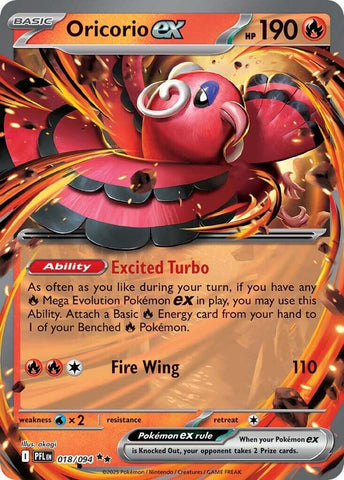 Oricorio ex (018/094) [Mega Evolution: Phantasmal Flames] Pokémon