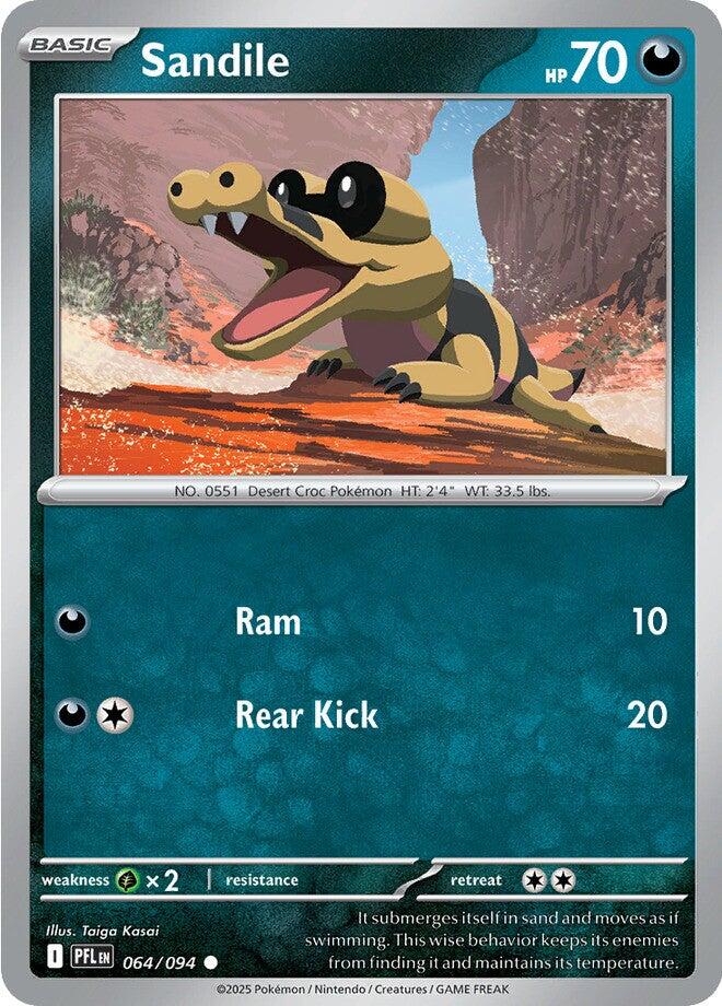 Sandile (064/094) [Mega Evolution: Phantasmal Flames] Pokémon