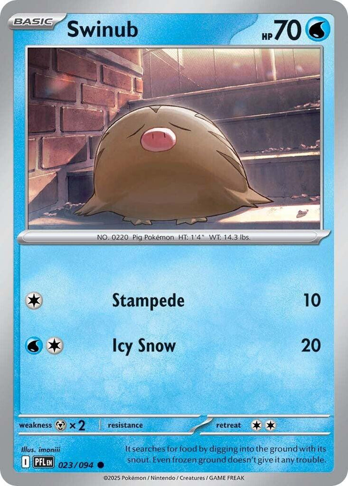 Swinub (023/094) [Mega Evolution: Phantasmal Flames] Pokémon