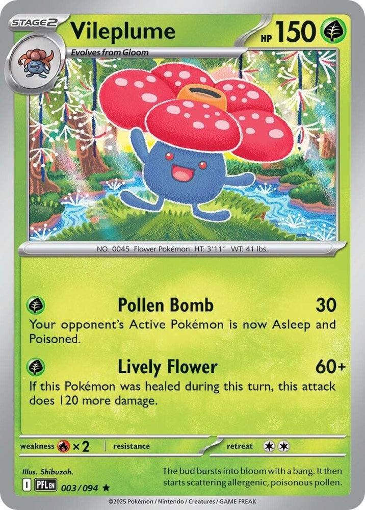 Vileplume (003/094) [Mega Evolution: Phantasmal Flames] Pokémon