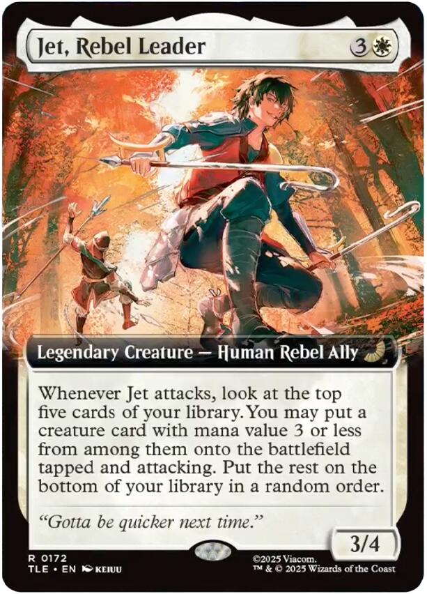 Jet, Rebel Leader (Extended Art) [Avatar: The Last Airbender: Eternal-Legal] Magic: The Gathering