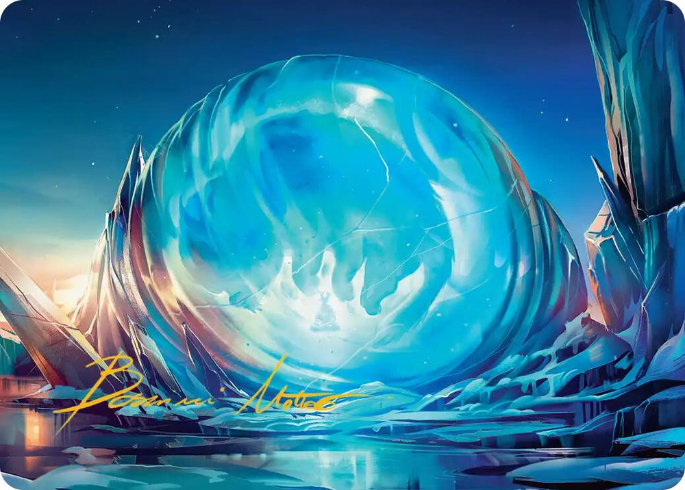 Aang's Iceberg Art Card (Gold-Stamped Signature) [Avatar: The Last Airbender Art Series] Magic: The Gathering