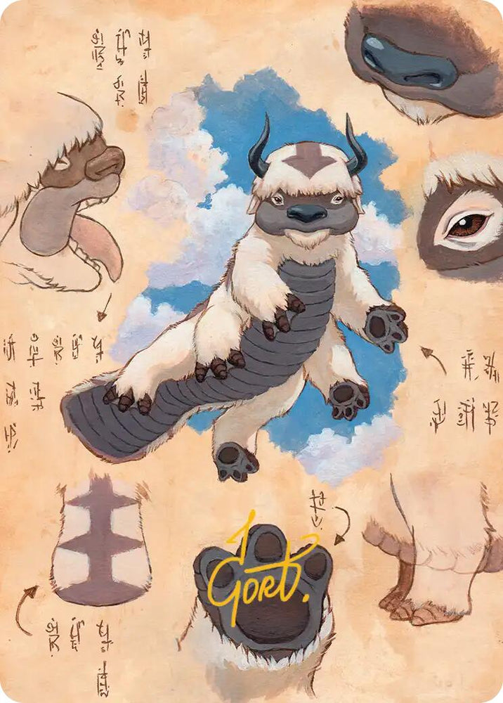 Appa, Steadfast Guardian Art Card (Gold-Stamped Signature) [Avatar: The Last Airbender Art Series] Magic: The Gathering
