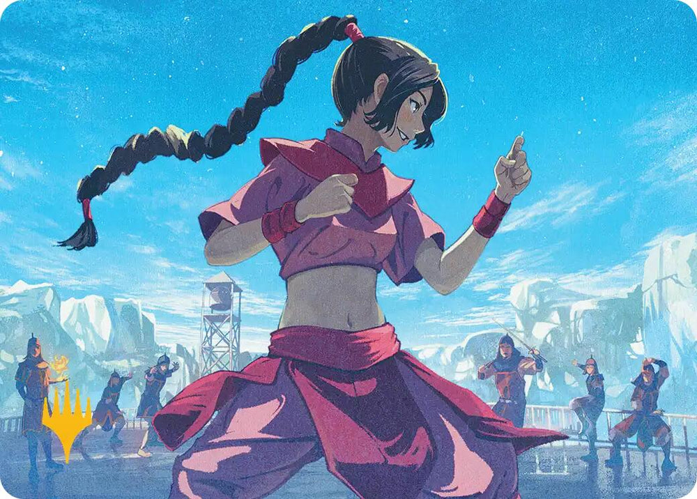 Ty Lee, Chi Blocker Art Card (Gold-Stamped Planeswalker Symbol) [Avatar: The Last Airbender Art Series] Magic: The Gathering