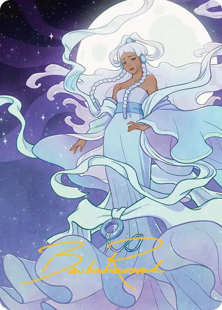 Yue, the Moon Spirit 2 Art Card (Gold-Stamped Signature) [Avatar: The Last Airbender Art Series] Magic: The Gathering