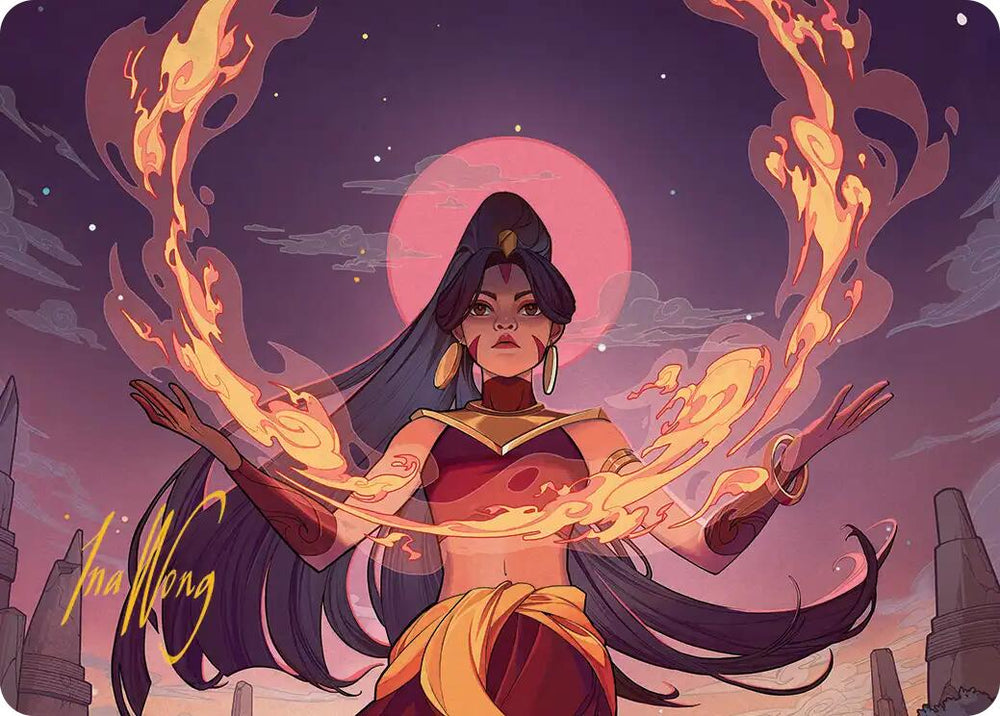 Firebending Student Art Card (Gold-Stamped Signature) [Avatar: The Last Airbender Art Series] Magic: The Gathering