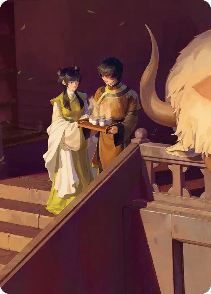 Mai and Zuko Art Card [Avatar: The Last Airbender Art Series] Magic: The Gathering