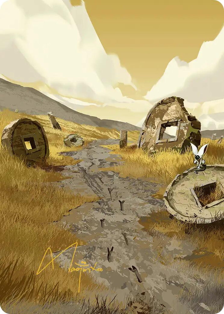 Plains Art Card (Gold-Stamped Signature) [Avatar: The Last Airbender Art Series] Magic: The Gathering
