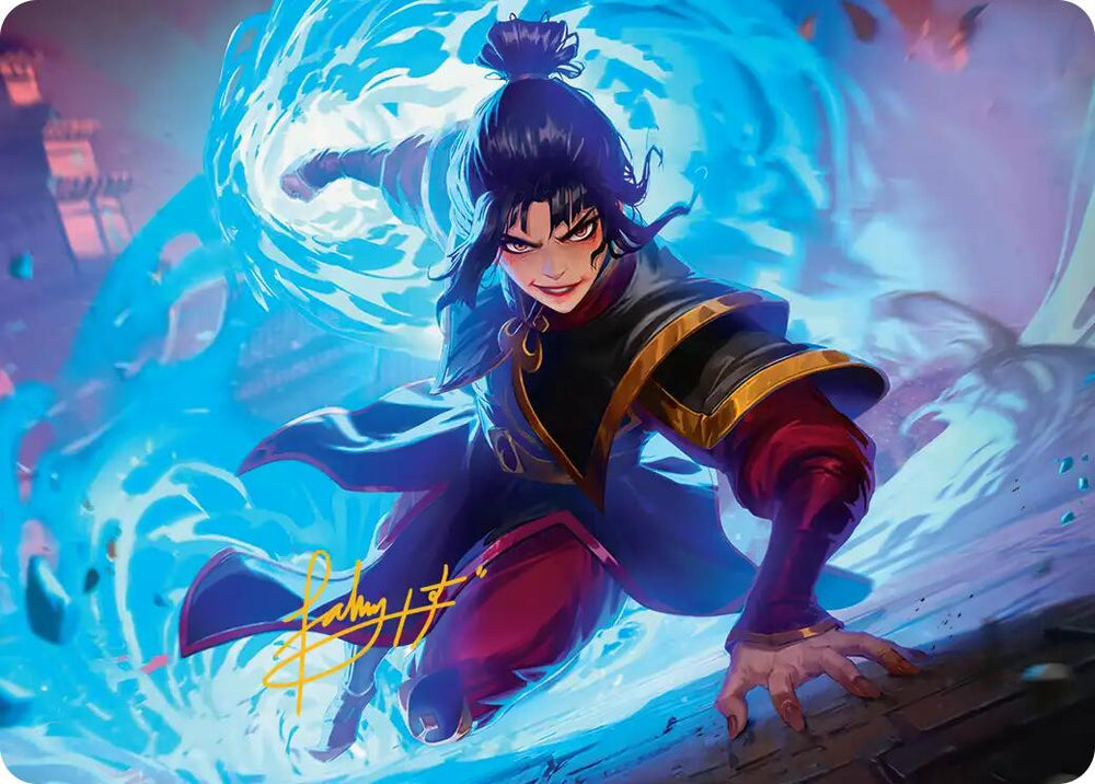 Fire Lord Azula Art Card (Gold-Stamped Signature) [Avatar: The Last Airbender Art Series] Magic: The Gathering