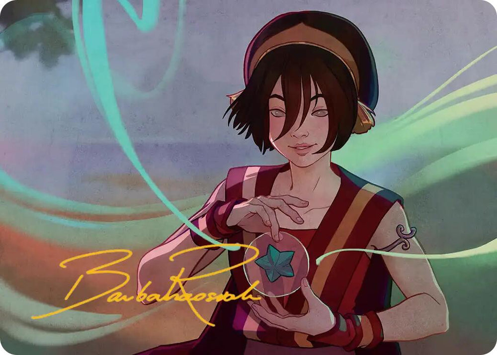 Toph, the First Metalbender Art Card (Gold-Stamped Signature) [Avatar: The Last Airbender Art Series] Magic: The Gathering