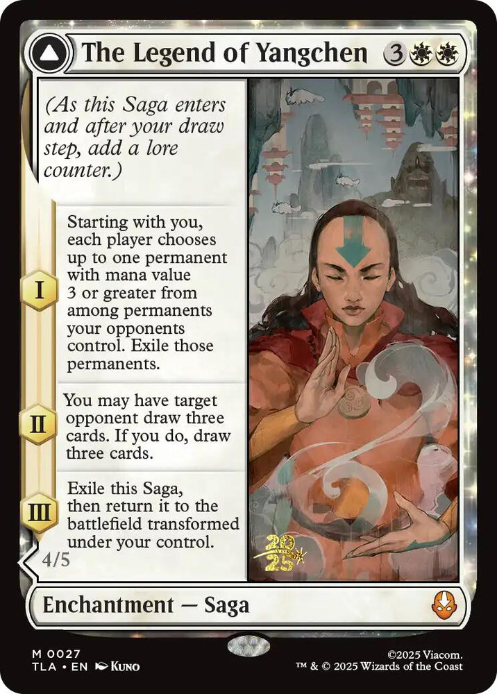 The Legend of Yangchen [Avatar: The Last Airbender Prerelease Cards] Magic: The Gathering