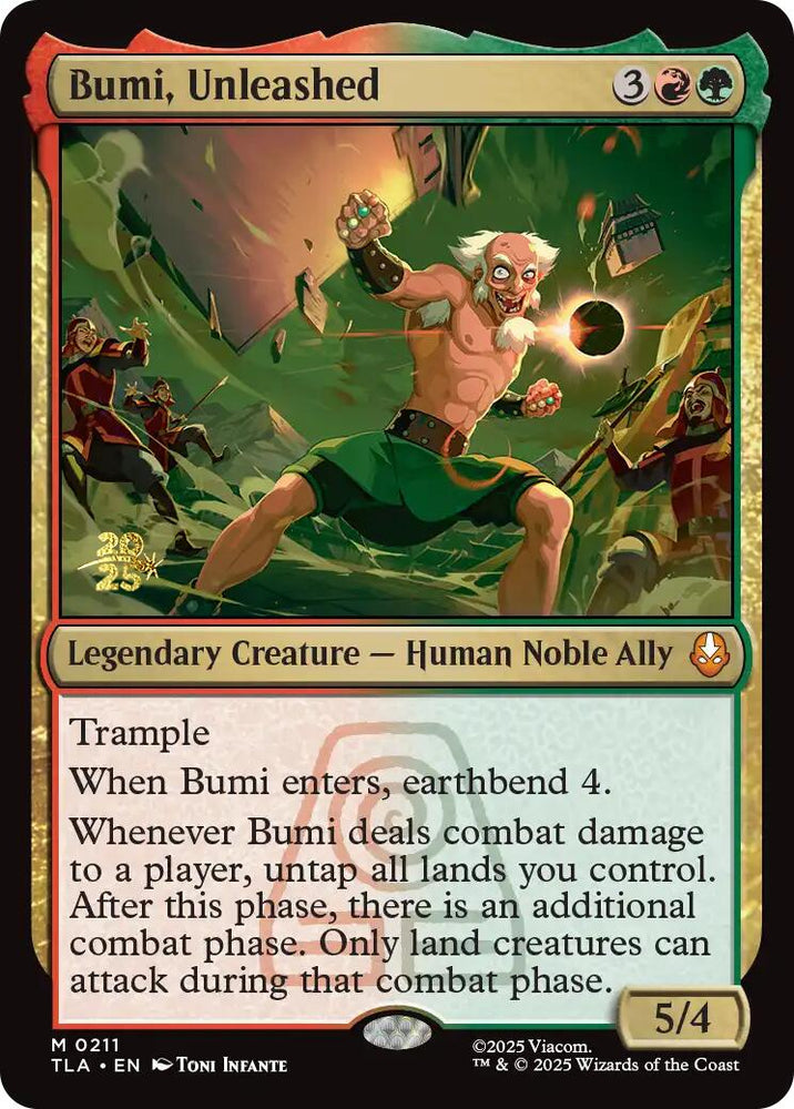 Bumi, Unleashed [Avatar: The Last Airbender Prerelease Cards] Magic: The Gathering