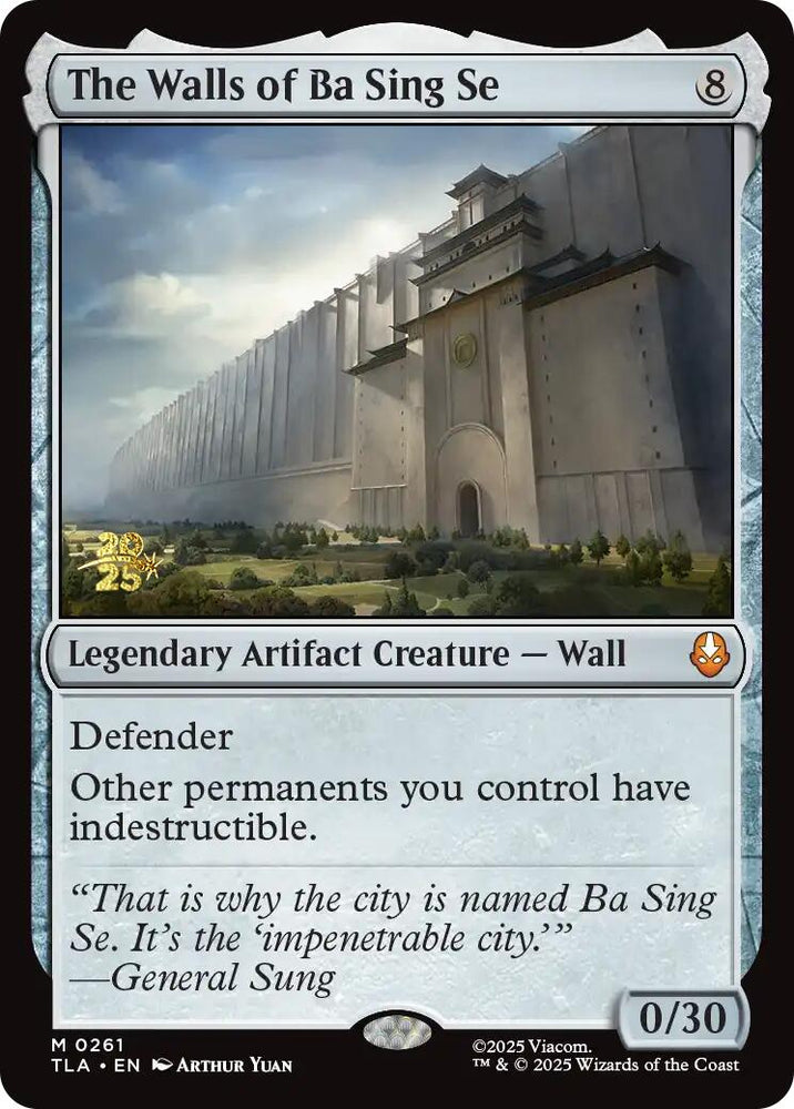 The Walls of Ba Sing Se [Avatar: The Last Airbender Prerelease Cards] Magic: The Gathering