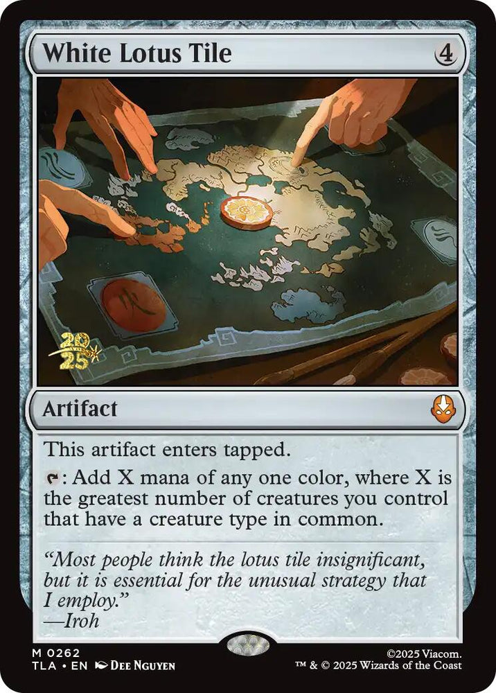 White Lotus Tile [Avatar: The Last Airbender Prerelease Cards] Magic: The Gathering