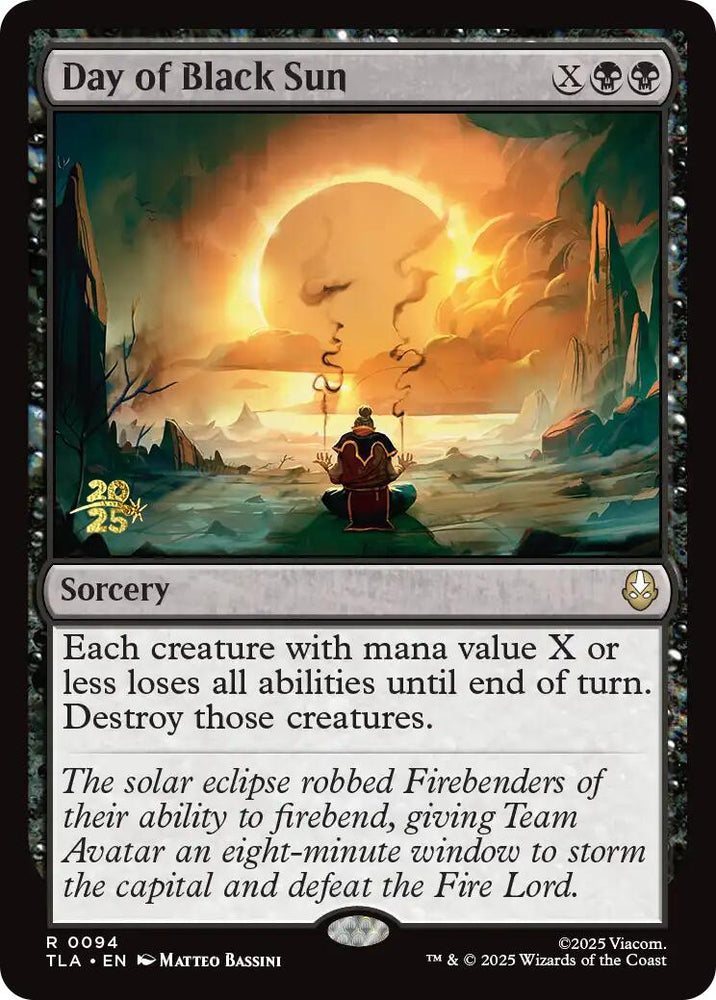Day of Black Sun [Avatar: The Last Airbender Prerelease Cards] Magic: The Gathering