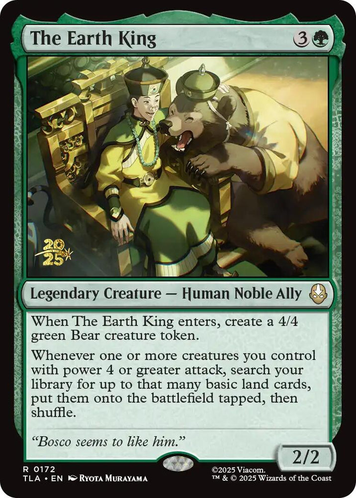 The Earth King [Avatar: The Last Airbender Prerelease Cards] Magic: The Gathering