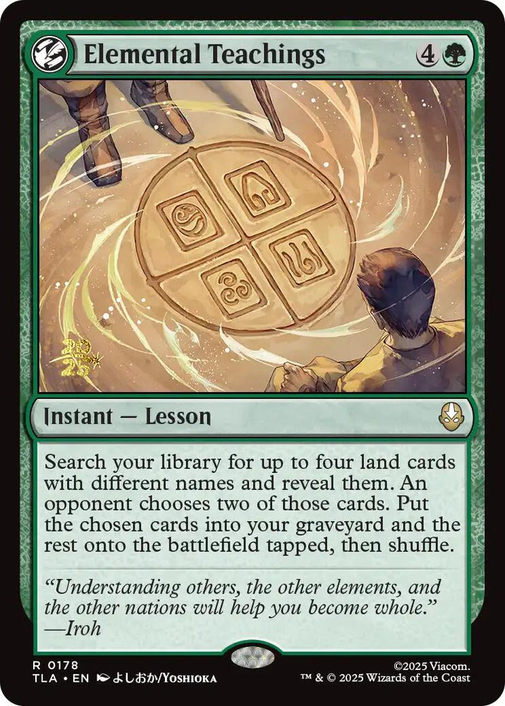 Elemental Teachings [Avatar: The Last Airbender Prerelease Cards] Magic: The Gathering