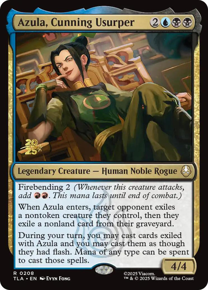 Azula, Cunning Usurper [Avatar: The Last Airbender Prerelease Cards] Magic: The Gathering