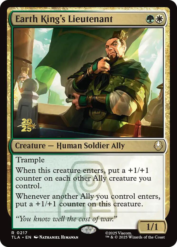 Earth King's Lieutenant [Avatar: The Last Airbender Prerelease Cards] Magic: The Gathering