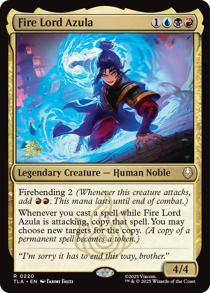 Fire Lord Azula [Avatar: The Last Airbender Prerelease Cards] Magic: The Gathering