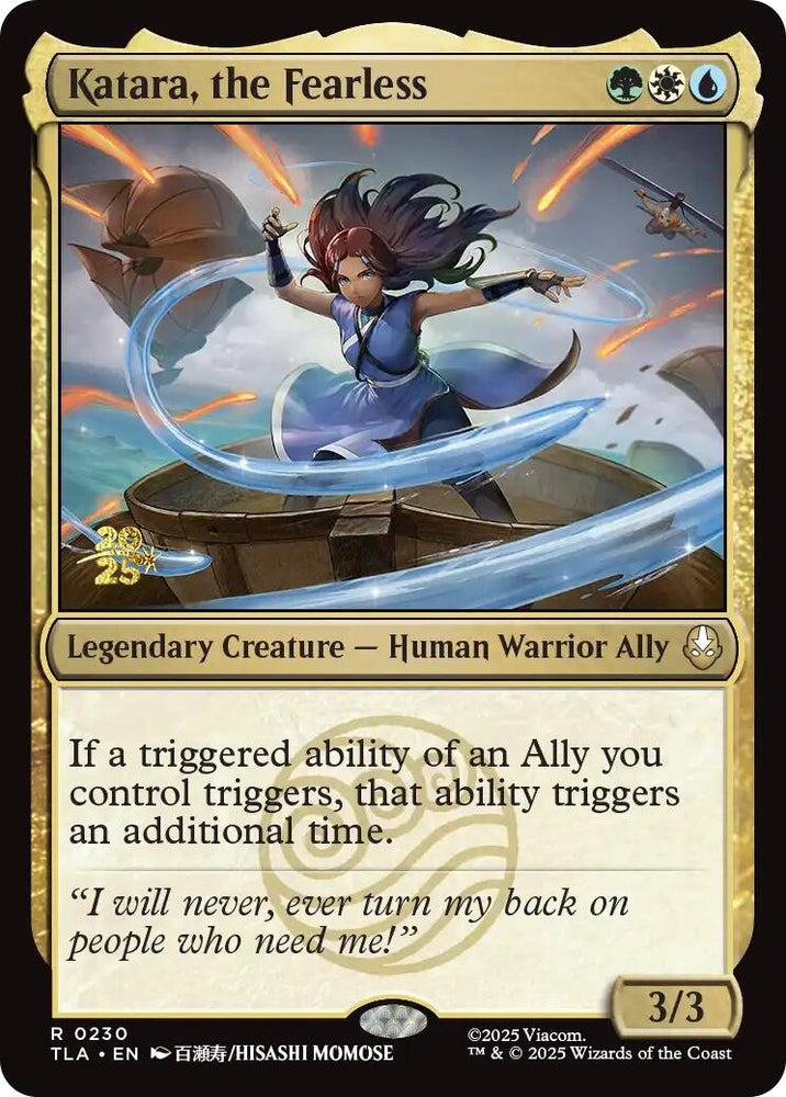 Katara, the Fearless [Avatar: The Last Airbender Prerelease Cards] Magic: The Gathering